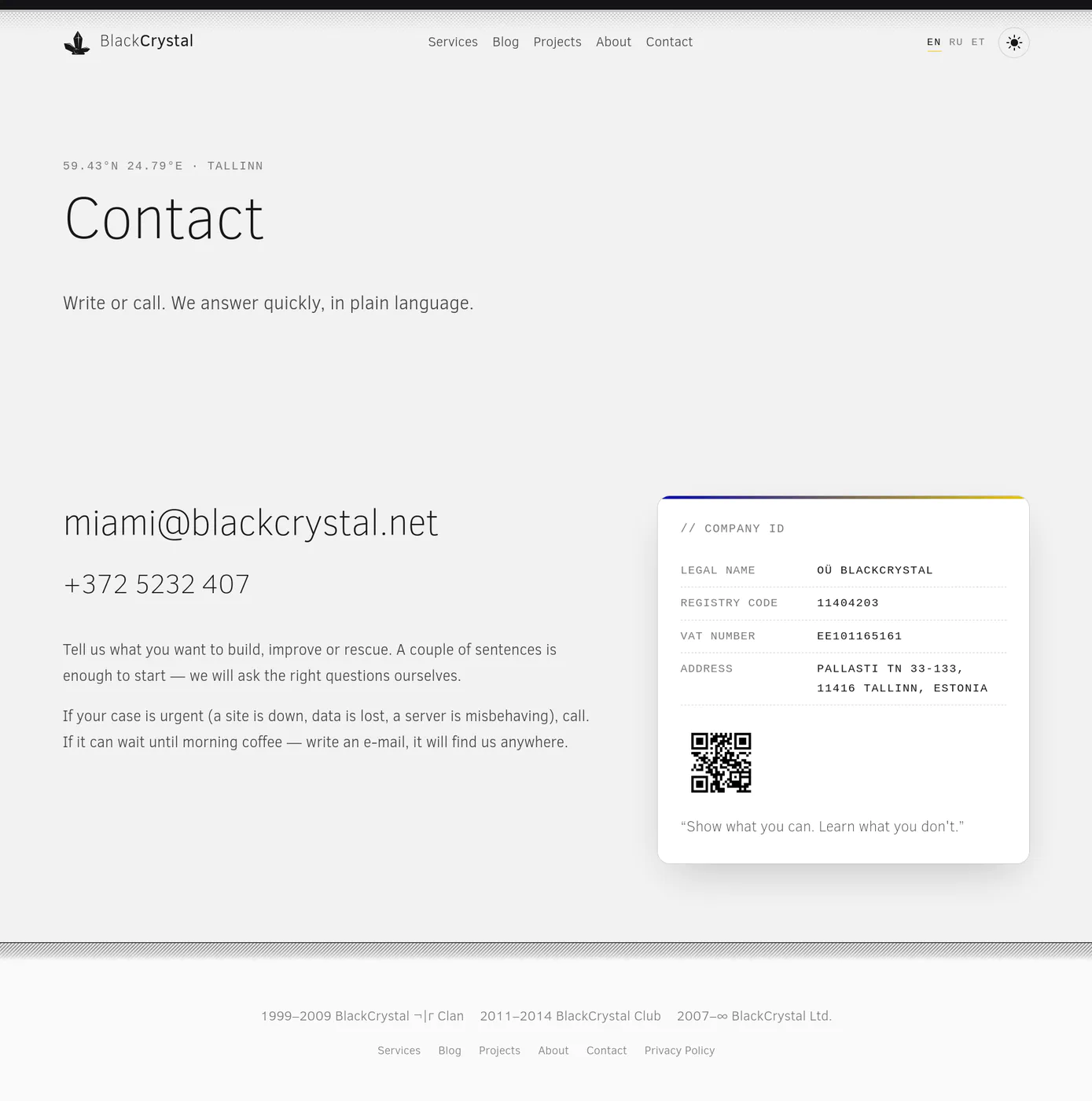 Contact