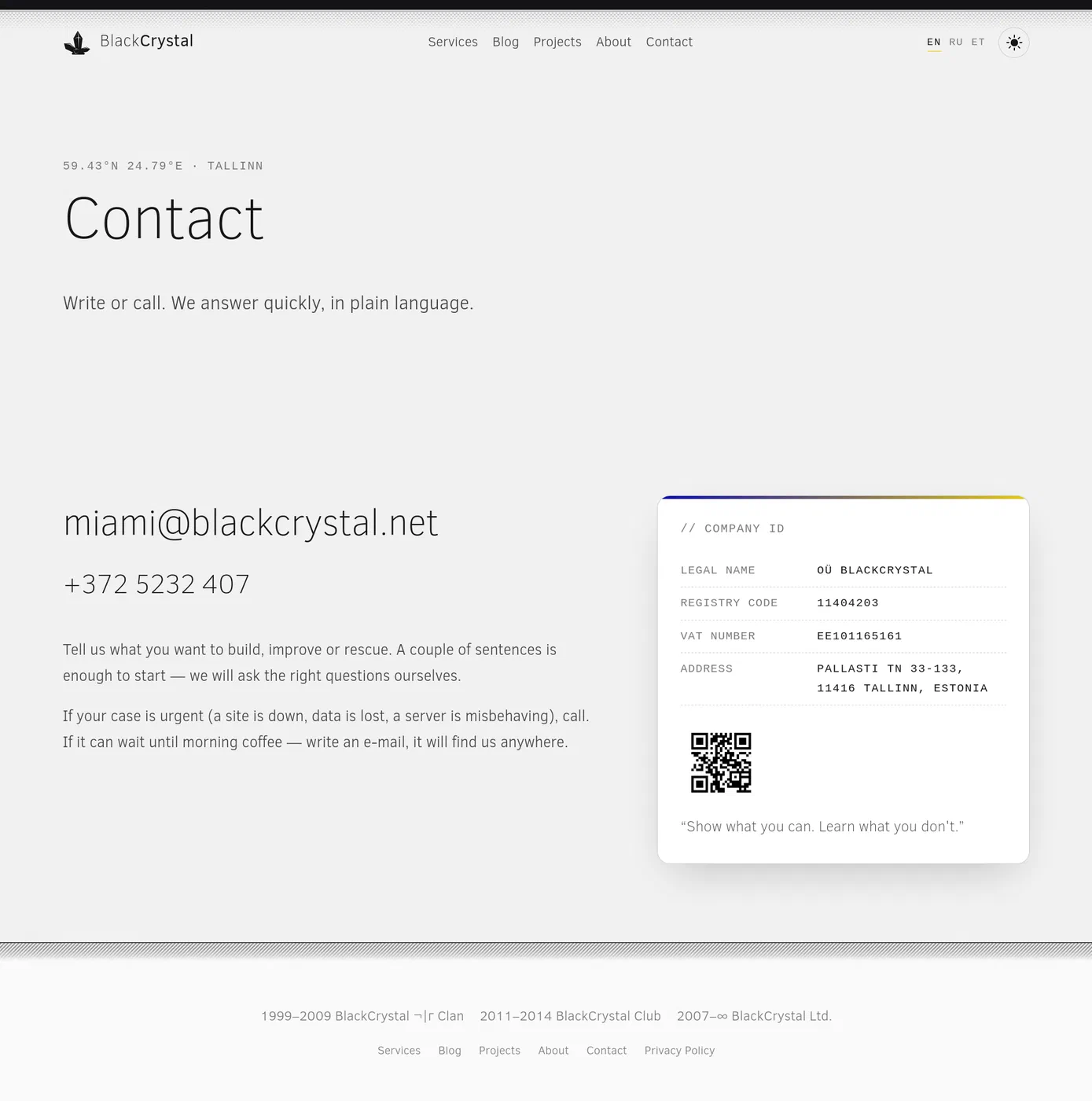 Contact