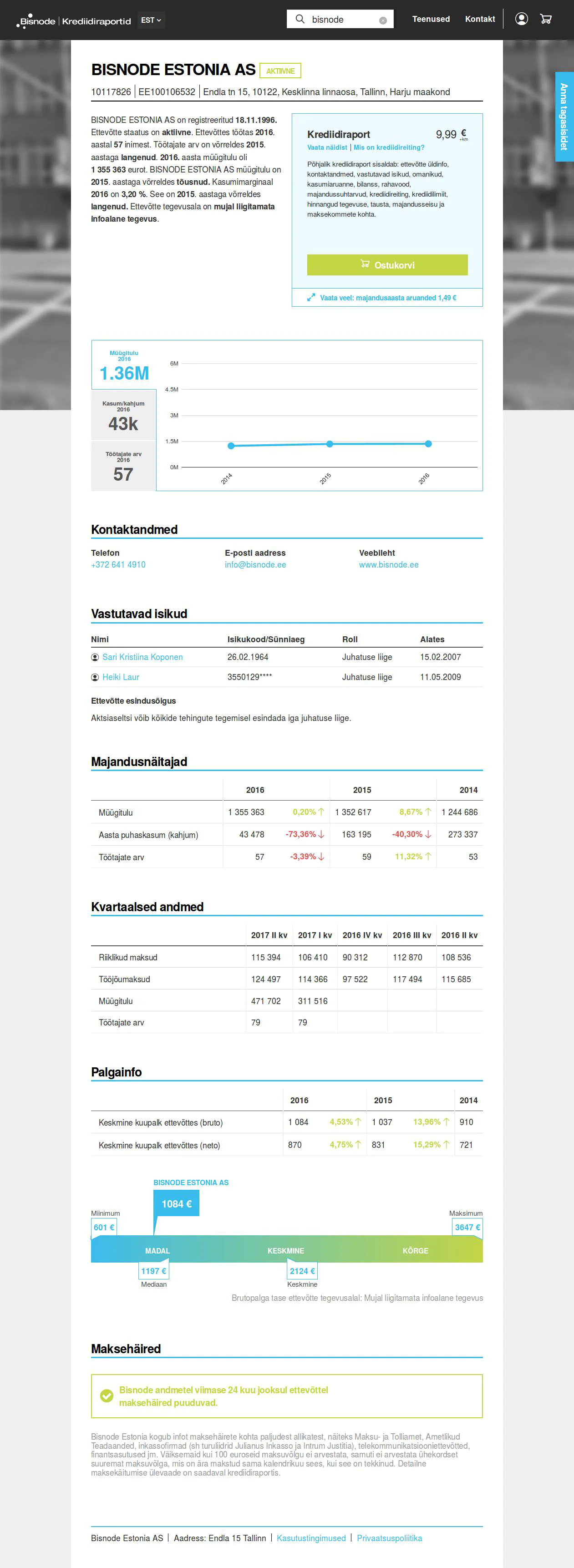 Company report — 2016