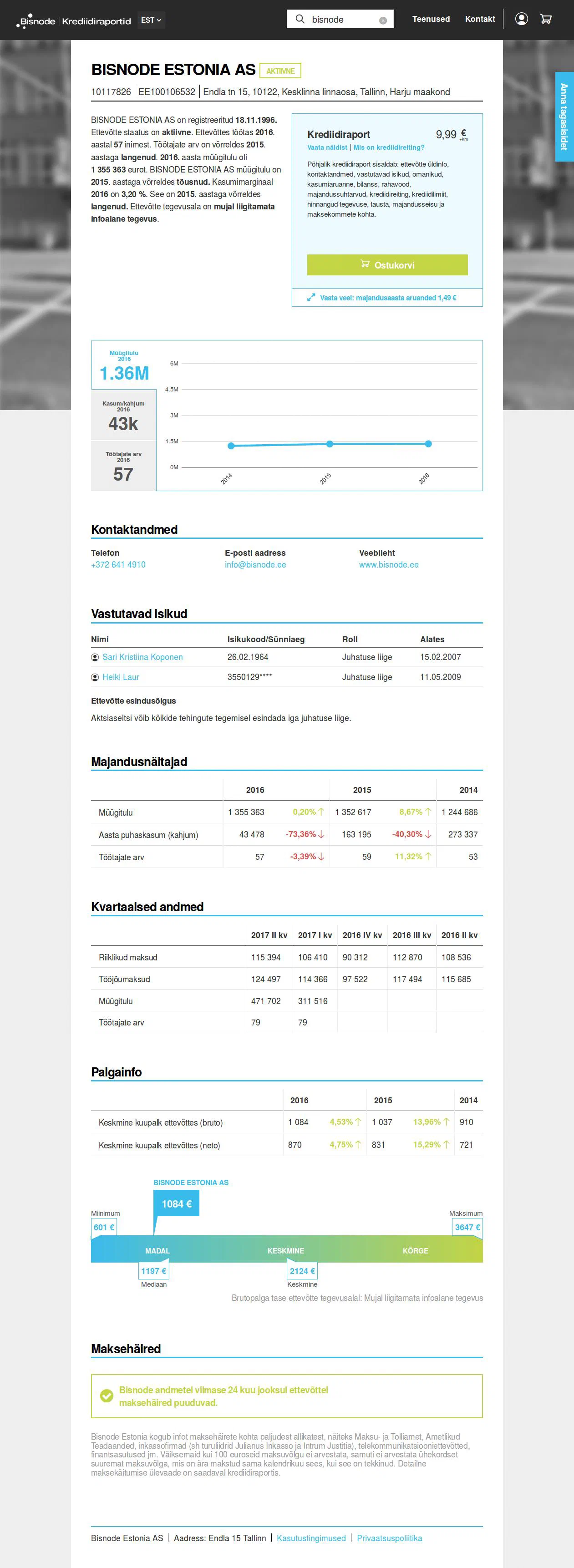 Company report — 2016