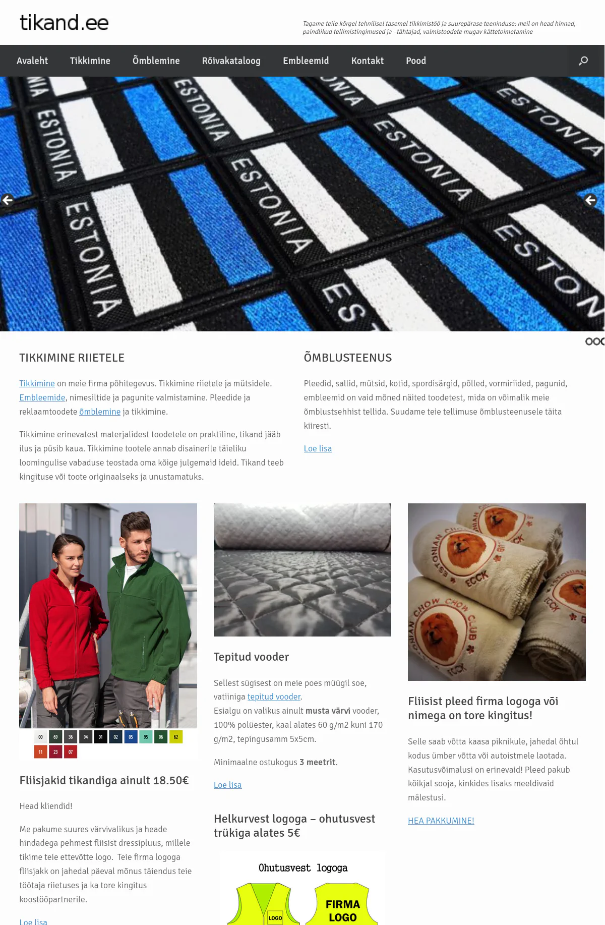 Home page